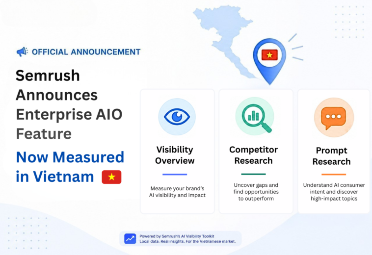 Semrush Launches Enterprise AIO Functional Area: Unlocking Advanced AI Visibility Data for Vietnam